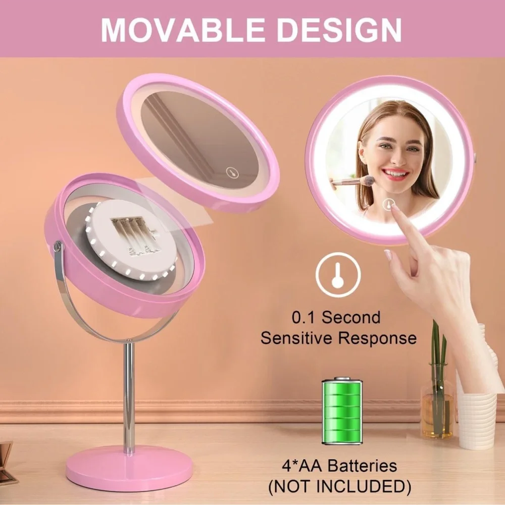 Pink LED Vanity Mirror